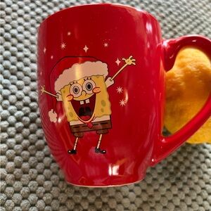 Nickelodeon Red SpongeBob Mug EUC
